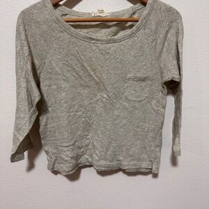 Forever 21 Heather Gray 3/4 Long Sleeve Tee
